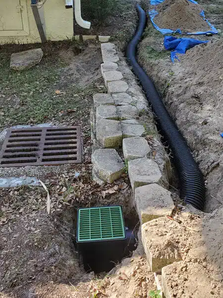 underground gutter drain