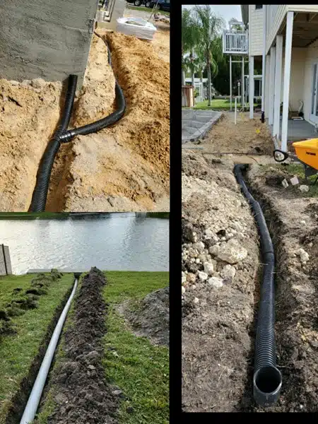 underground gutter drains