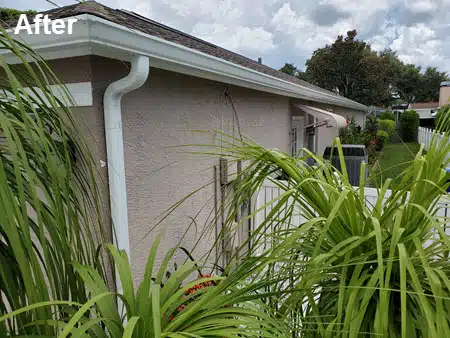 seamless gutters spring hill fl after