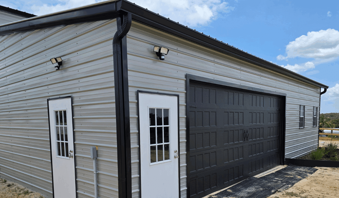 Black Metal Gutter Installation In Brooksville