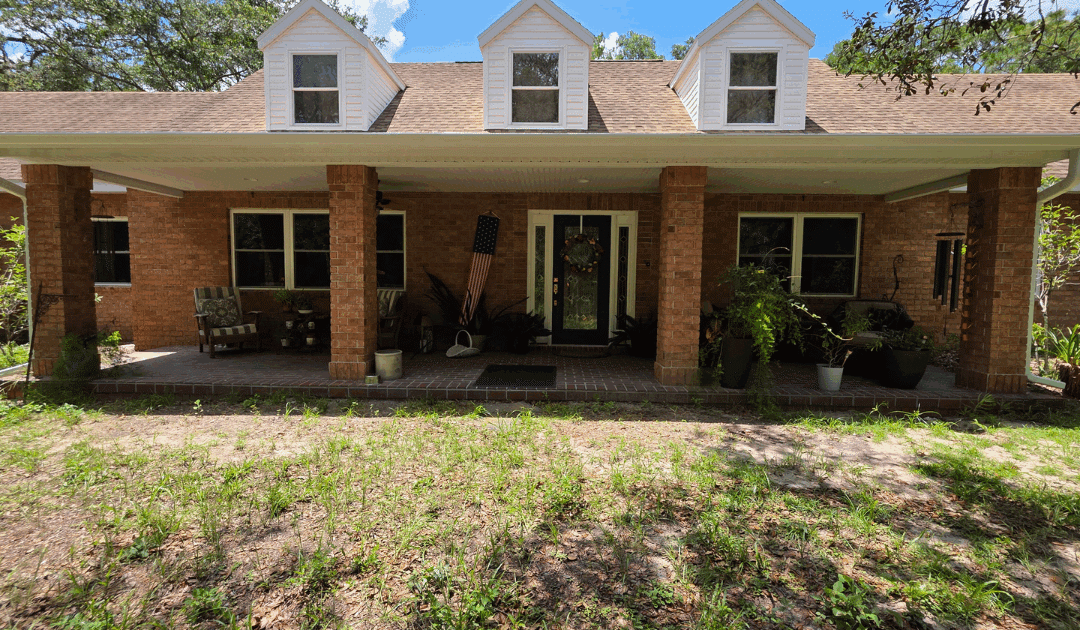 New Front Porch Gutter Installation In Ridge Manor