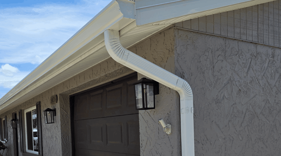 New Seamless Gutter and Downspouts Installation in New Port Richey