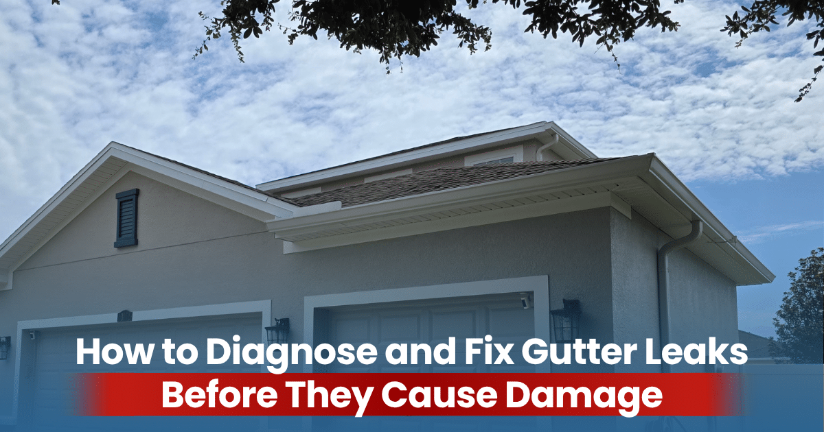 Gutter Problems Cause How to Diagnose and Fix Gutter Leaks Before They Cause Damage | Moores ...